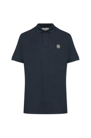 Navy blue Cotton polo Stone Island - Vitkac Canada